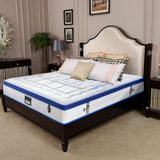 寝尚 床垫 天然乳胶 椰棕床垫 弹簧床垫1.8米双人大床垫(蓝色 1800*2000)