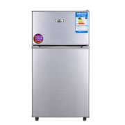 万爱BCD-112升双门冰箱 小冰箱 家用节能电冰箱 冷藏冷冻小型冰箱(拉丝银 双门)