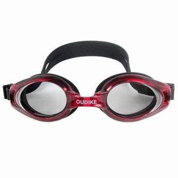欧迪克防雾/防紫外线专业泳镜651882(红色 均码)