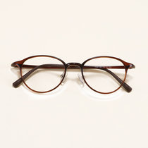 新款超轻塑钢眼镜框男女舒适小脸椭圆学生眼镜配眼镜成品(1.56非球面绿膜A级片)