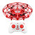 UFO感应飞行器无人机遥控飞机男孩玩具小型智能悬浮飞碟儿童玩具(玫瑰红 一个机身三个电池)