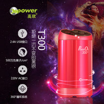 高欣T300逆变器 12v转220v 逆变器+空气净化器 车载逆变器 车载电源转换器 充电器 负离子净化 车载空气净化器