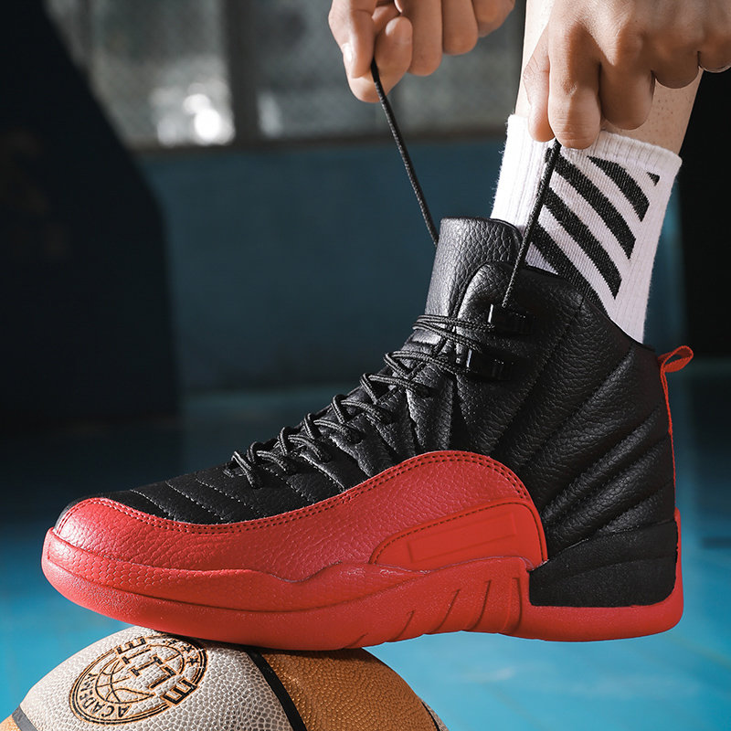 迈凯恩轻奢品牌aj12篮球鞋大码透气防滑耐磨减震学生运动会响水泥地