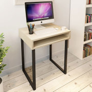 哈骆顿 电脑桌带抽屉简约现代台式家用笔记本电脑办公桌书桌组合写字桌子  哈骆顿(白枫木色 60*48*72)