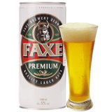 5度 法克(FAXE)拉格啤酒 丹麦进口啤酒 罐装1000ml