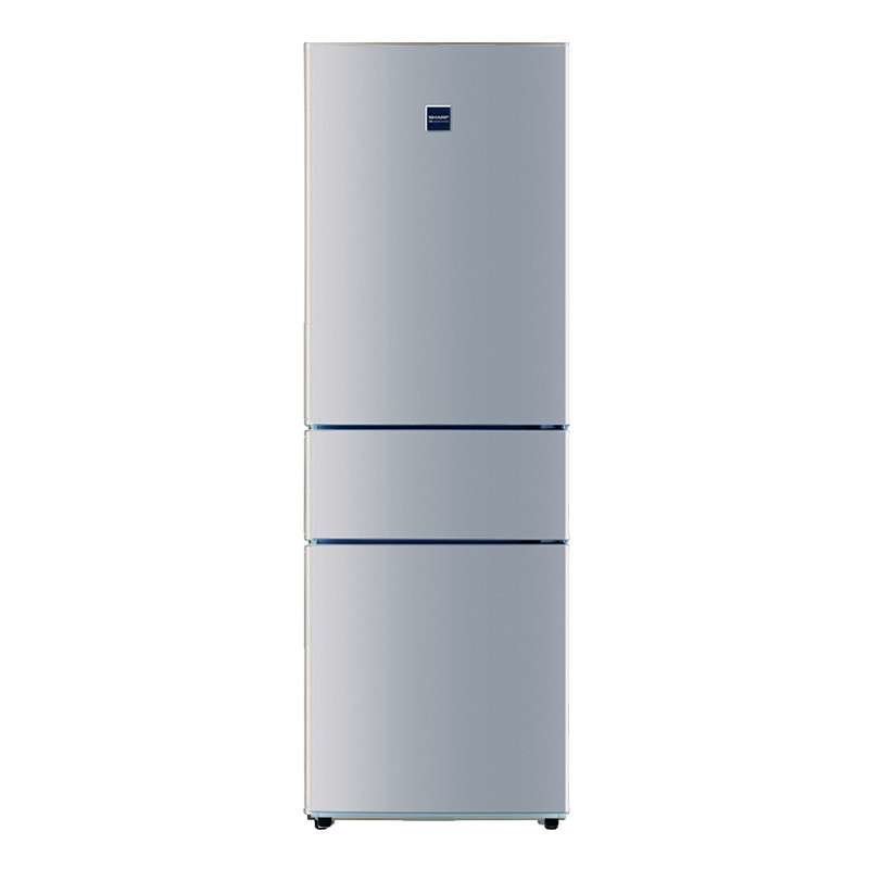 夏普(sharp) bcd-293wc-s 三门冰箱 风冷无霜冰箱 变频压缩机(银色)