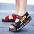 儿童凉鞋2021新款防滑防臭夏季外穿沙滩鞋男孩子小学生中大童凉拖(黑红 27)