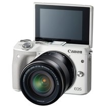 【真快乐自营】佳能(Canon)EOS M3(EF 18-55 IS STM)微型单电套机 白色