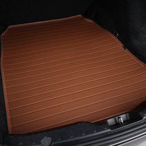 超纤皮防水专车专用汽车后备箱垫 易清洗 防漏水车型齐全(棕色 材质)