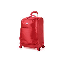 DELSEY法国大使拉杆箱旅行箱24寸软箱包372箱子万向轮男女行李箱(红色 24寸)
