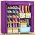 索尔诺 双排加大鞋柜防尘防潮8格鞋柜可放靴子自由组装储物架 0602CX(紫色 0602)