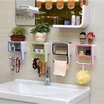 创简坊（CJIANFF）创意数字9塑料肥皂盒 吸盘肥皂架吸壁式香皂盒 浴室卫生间置物(5字粉色)
