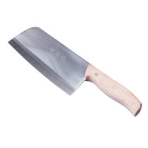 楚家刀原木柄切片刀不锈钢菜刀厨房锋利刀具传统中式锻打菜刀