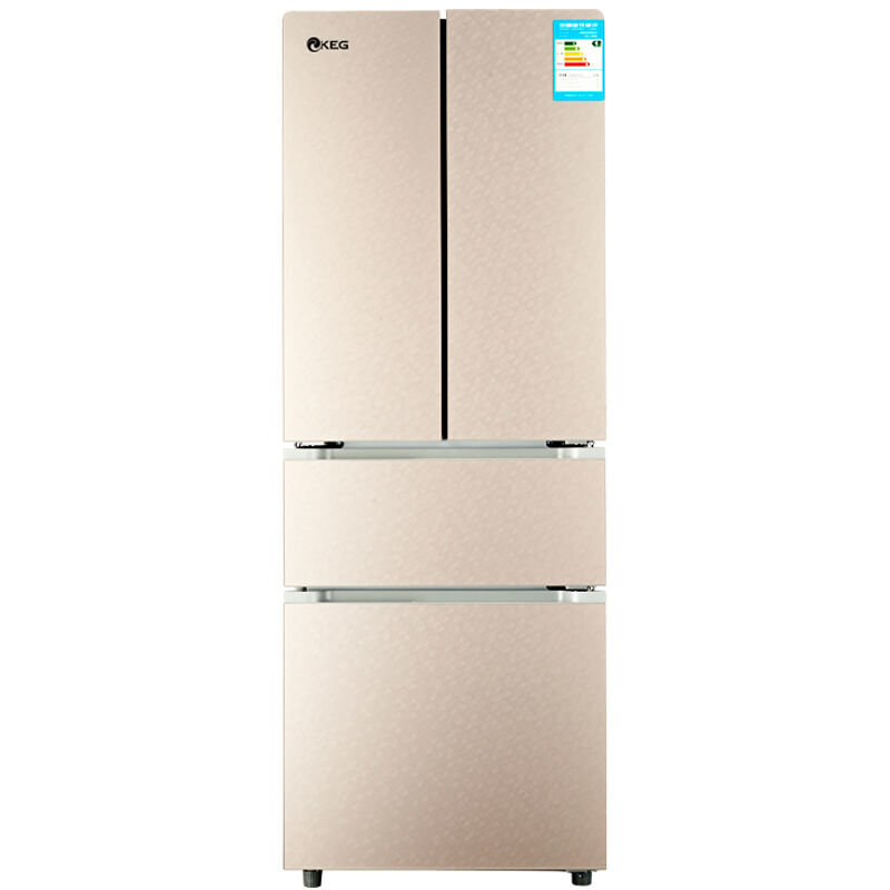 韩电(keg)bcd-296cp4d 296升 法式四门冰箱 钢化玻璃面板冷藏冷冻节能