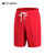 男士运动短裤 健身跑步训练篮球短裤 宽松休闲速干短裤tp8015(红色 S)