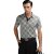DANUO狄亚诺专柜 夏装新款男士商务休闲真丝混纺短袖T恤(灰色-28 170)