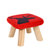 缘诺亿 蘑菇创意换鞋凳儿童矮凳四脚方凳可拆洗家居凳实木卡通凳ht-005#(红色 24小时内发货)