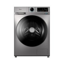 美的（Midea）MG100-1403DY 直驱变频滚筒全自动洗衣机 90°真丝柔洗10公斤 蒸汽消毒洗 深度除螨(银色 10公斤)