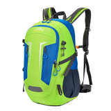 户外尖锋登山背包双肩包男女40L大容量旅行背包超轻防水户外背包(绿蓝色 其他)