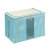 快乐鱼 双窗55L牛津布百纳箱 有盖收纳盒 整理箱 超大号 收纳箱(蓝色)