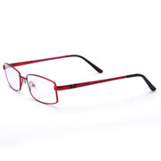 眼镜 防辐射眼镜 男女款潮电脑护目镜 无度数平光镜(哑酒红)