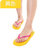 拖鞋 夏季情侣款人字拖鞋A699韩版女士浴室防滑夹脚凉拖鞋lq382(黄色 37)
