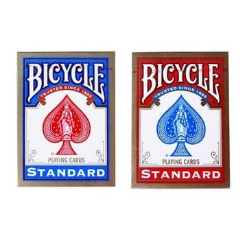 美国原装进口单车bicycle扑克牌2付装红蓝