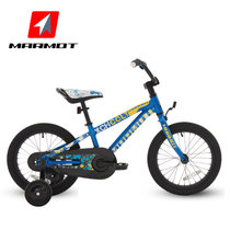 MARMOT土拨鼠16寸儿童山地自行车单车童车铝合金山地车(蓝色 单速)