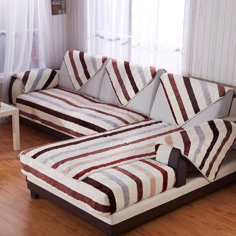 bolly宝莱国际 超柔法莱绒绗缝沙发垫(简约 90*160cm)