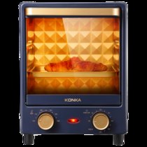 康佳电烤箱家用多功能迷你立式小烤箱 12L容量小巧不占地(蓝色 热销)