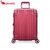 爱华仕（oiwas）2021新品时尚铝框拉杆箱女士行李箱PC材质20英寸登机箱男士旅行箱6373(红色 20英寸)