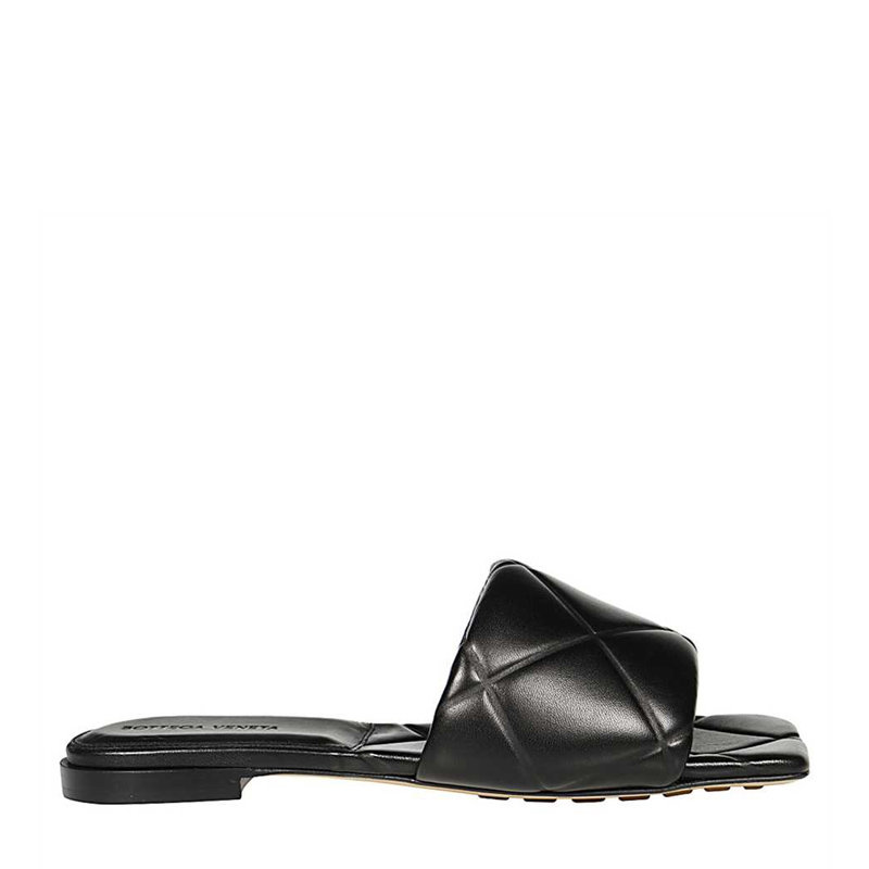 鞋靴bottegaveneta黑色女士露趾平底拖鞋639940vbp301000355黑时尚