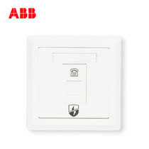 ABB开关插座面板德逸系列一位防雷单电话插座AE326(白色（请修改）)