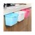 厨房可挂式垃圾桶 家用壁挂式塑料收纳桶 创意橱柜悬挂式垃圾桶(蓝 色)