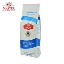JUJIANG/巨匠 经典蓝标 蓝山风味咖啡豆 进口现磨纯黑咖啡粉500g