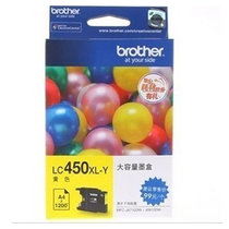 兄弟（Brother）450XL黑色彩色墨盒 MFC-6910DW J5910DW 6710DW打印机大容量墨盒(黄色 LC450XLY黄色)