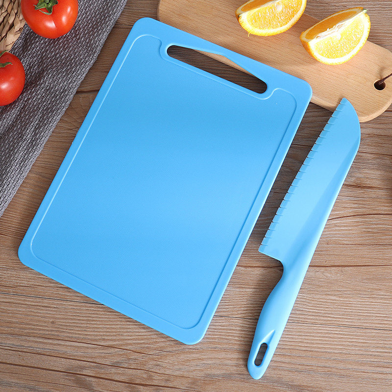 刀具配件幼儿园不伤手塑料砧板水果刀儿童安全不割手砧板水果刀切菜刀