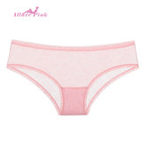 三条装Allure Pink性感蕾丝内裤女士 透明新款无痕裤头女式三角裤(粉色+肤色+黑色 均码)