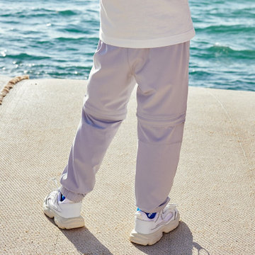 伯希和pelliot 儿童速干裤男女童轻薄透气可拆卸运动长裤pe