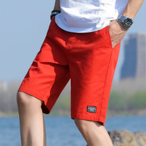 富贵鸟男士短裤男五分裤2021夏季新款宽松透气健身跑步休闲运动裤沙滩裤8026(浅灰色 160)