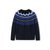 巴拉巴拉男童毛衣套头衫2018新款冬季圆领中大童儿童针织衫民族风(130cm 深蓝)