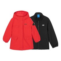 Skechers斯凯奇20秋冬新款女童趣味时尚两件式羽绒服外套L420G037(红色 110cm)