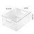 透明冰箱收纳盒食品级透明保鲜盒储物筐冷冻专用蔬菜厨房置物盒(冰箱果蔬透明保鲜盒【特大号】)