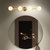 古娜北欧全铜led卫生间镜前灯镜柜灯现代简约过道浴室镜墙壁灯新款3618款(全铜本色+玻璃 4头)