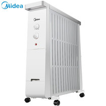 美的 NY2213-17B油汀电暖器13片电热油汀一体防烫 静音节能取暖器 自带晾衣架 一体加湿盒 电暖气机械旋钮(油汀加热)