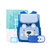卡拉羊小学生一体式可打开好清洗减负书包笔袋升学礼盒套装宝蓝小熊款