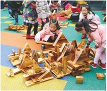 菁鸿户外大型碳化积木幼儿园JH-22儿童积木碳化积木玩具(默认 默认)