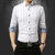 99元2件 新款韩版修身长袖衬衫男 时尚休闲衬衫男DCZ-1311(白色)