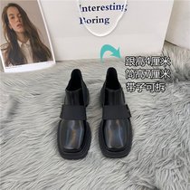 SUNTEK厚底黑色小众设计马丁靴女鞋子2021年新款英伦风网红韩国小短靴女(39 黑色加绒9077-1)