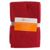 美国Mukitchen妙厨纺 华夫格超细纤维多功能巾40.64X60.96cm(红色 二件套)